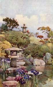 Ein Garten in Tokio