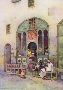 Ein arabisches Café, Kairo von Ella Du Cane