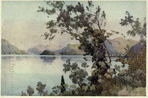 Abend, Lago di Como, Illustration aus 