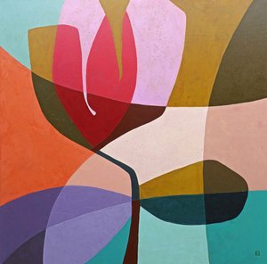 Moderne abstrakte Blume