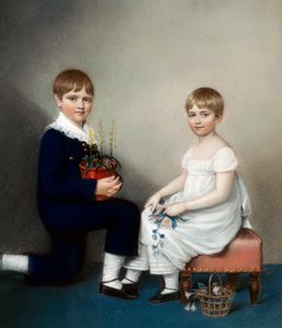 Charles (sechs Jahre alt) und Catherine Darwin von Ellen Sharples