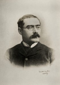 Porträt des englischen Schriftstellers Rudyard Kipling