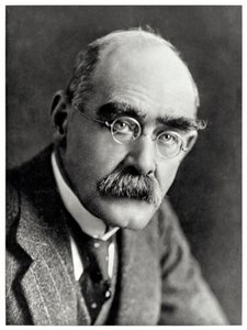Rudyard Kipling, englischer Schriftsteller von Elliott and Fry Photography Studio