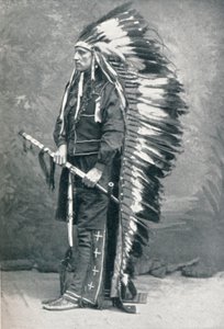 Nordamerikanischer Indianer, 1912 von Elliott and Fry