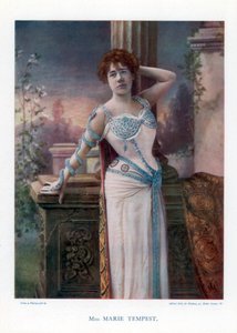 Dame Marie Tempest, englische Sängerin und Schauspielerin, 1901