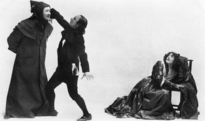 Julia Neilson, Fred Terry und Horace Hodges in Der scharlachrote Pimpernel von Ellis and Walery