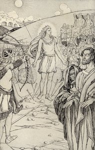 Jeder Pfeil überschoss seinen Kopf, Illustration aus 