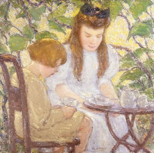 Tee im Laubengang von Elmer Livingston MacRae
