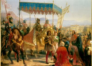 Einzug von Karl VIII. (1470-1498) in Neapel