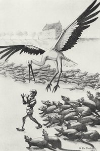 Nils, die Ratten und die Gans, Illustration aus 