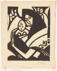 Madonna mit Kind an der Wange von Else Berg (signed by artist)