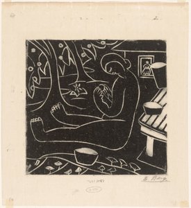 Sitzende Frau von Else Berg (signed by artist)