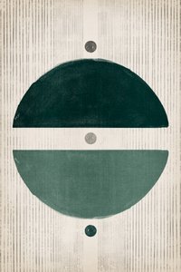 Abstrakte grüne Balance