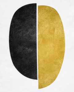 Abstrakte Sägekante Oval