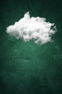 Träumende Wolkenstruktur in Grün