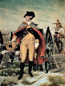 George Washington in Dorchester Heights, Massachusetts von Emanuel Gottlieb (after) Leutze