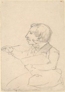 Eastman Johnson beim Skizzieren von Emanuel Gottlieb Leutze