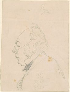 Profil eines Mannes von Emanuel Gottlieb Leutze