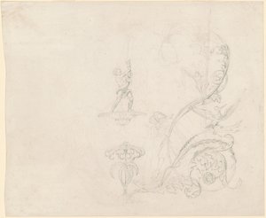 Studien von Brunnenverzierungen von Emanuel Gottlieb Leutze