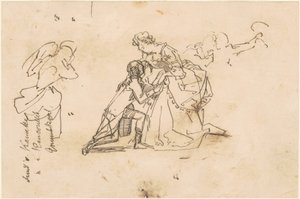 Studie für "Die Rückkehr von König Friedrich II. aus Küstrin" von Emanuel Gottlieb Leutze