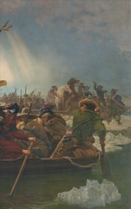 Washington überquert den Delaware River, 25. Dezember 1776 von Emanuel Gottlieb Leutze