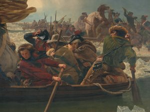 Washington überquert den Delaware River, 25. Dezember 1776 von Emanuel Gottlieb Leutze