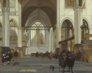 Innenraum der Oude Kerk, Amsterdam, 1659