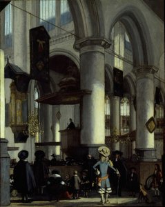 Innenansicht der Oude Kerk, Delft, ca. 1680 von Emanuel de Witte