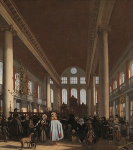 Innenansicht der Portugiesischen Synagoge in Amsterdam