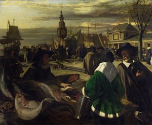 Markt in Den Haag, um 1660
