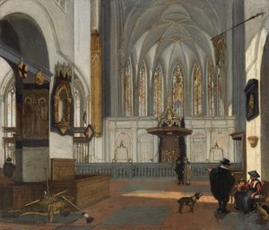 Ansicht des Chors der St.-Johannes-Kirche in Utrecht von Emanuel de Witte