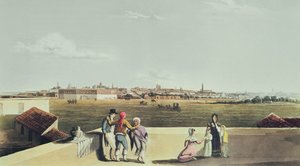 Gesamtansicht von Buenos Aires von der Plaza del Toros, aus Malerische Illustrationen von Buenos Aires und Montevideo, 1820