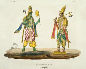 Parashurama, graviert von de Marlet und du Bouloi von Emil Beau