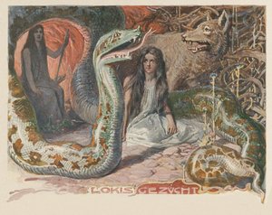 Lokis Brut. Aus Valhalla: Götter der Teutonen von Emil Doepler