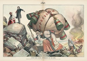 Stoppt eure grausame Unterdrückung der Juden, Judge-Magazin vom September 1905