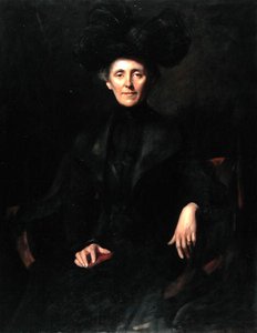 Dame in Schwarz