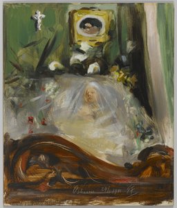 Königin Victoria auf dem Totenbett von Emil Fuchs
