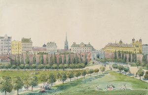 Die Stubenbastei und das Stubentor in Wien von Emil Hütter
