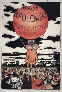 Plakat für den Potolowsky Handschuhhersteller