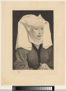 Frau mit weißer Haube von Emil Orlik