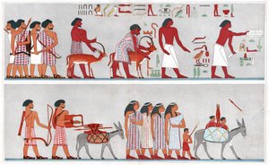 Migration im alten Ägypten, ca. 1880 von Emile (after) Prisse d