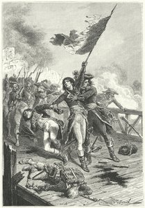 Napoleon Bonaparte auf der Brücke von Arcole