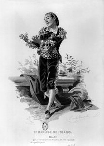 Figaro, Illustration aus Akt V Szene 3 von 