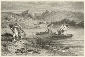 Fischer in der Zeit der polierten Steine von Emile Antoine Bayard