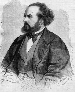 Porträt von Gustave Hippolyte Roger (1815-1879), französischer Tenor - Zeichnung von Emile Bayard von Emile Antoine Bayard