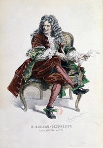 Porträt von Nicolas Boileau Despreaux (Boileau-Despreaux) (1636-1711) in "Werke von Nicolas Boileau" Paris 1873 (Gravur)