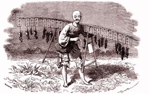 Rattenfänger in China von Emile Antoine Bayard