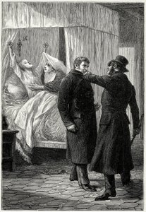Victor Hugo „Les Misérables“: Jean Valjean, der unter dem Namen Monsieur Madeleine reich wurde, tut Gutes um sich herum. Aber sein Feind, der Polizeikommissar Javert, verdächtigt seine Identität und verhaftet ihn schließlich, während Fantine (Cosettes Mutt