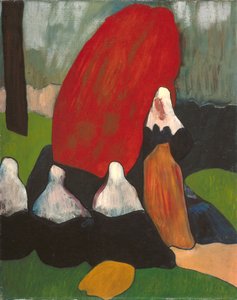 Bretonische Frauen mit Seegras