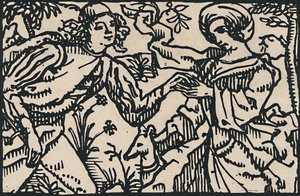 Illustration für Villons Petit Testament, 1919 von Emile Bernard